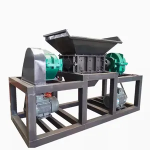 Nhựa Pallet phế liệu đơn trục Shredder phế liệu nhôm sắt pin đôi trục Shredder phế liệu sắt kim loại Máy Nghiền