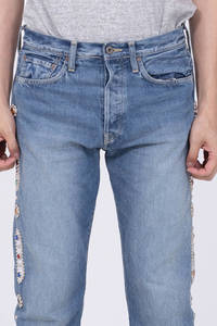 Celana <span class=keywords><strong>Jeans</strong></span> Denim pria Pudar celana Jin berlian imitasi kancing <span class=keywords><strong>Jeans</strong></span> Pria pakaian jalanan kustom batu permata bertatahkan <span class=keywords><strong>Jeans</strong></span> biru pria - Product Image 5