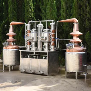 250 liter doppelöfte kürbis-turm-topf-destilliergerät alkohol kupfer