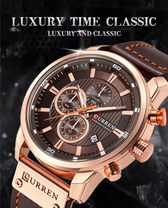 VVS orologio al quarzo di lusso in pelle con cinturino in lega impermeabile 30M Business OEM Logo personalizzato - Product Image 2