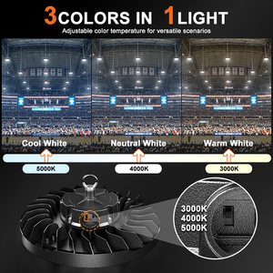 Lámpara LED Regulable para Tiendas, 0-10V, 150 Vatios, Tipo UFO, Iluminación Comercial para Fábricas, Almacenes y Garajes - Product Image 4