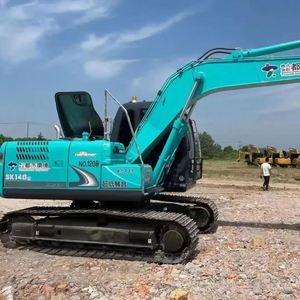 Excavatrice sur chenilles Kobelco SK140 d'occasion de haute qualité, 14 tonnes, modèle 2024, excellent état, composant moteur principal inclus 1 - Product Image 5