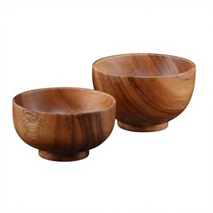 Natural <b>Mango</b> <b>Wood</b> <b>Bowl</b> Handmade Decorative Serving <b>Bowl</b> for Salad, Fruits, Snacks, Dry Food, Dining Table and Home Décor - Product Image 1
