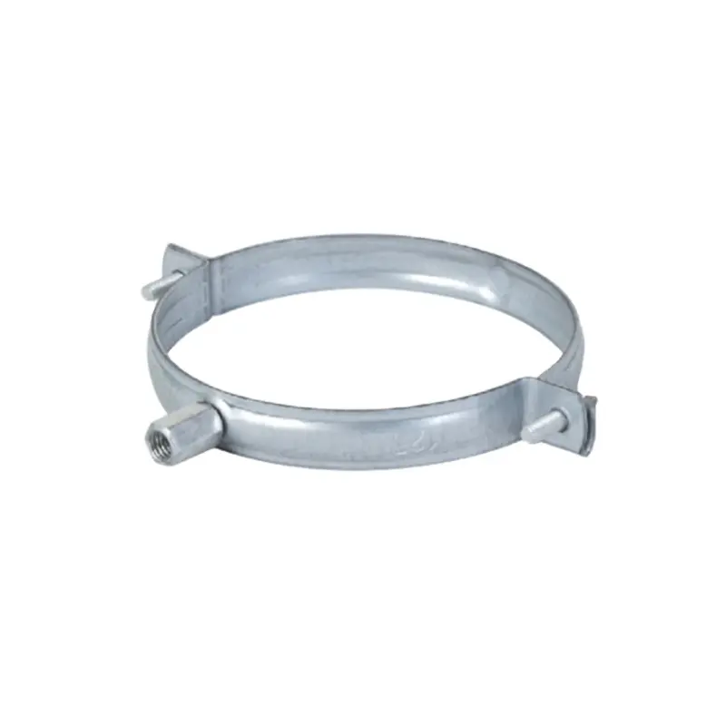 HVAC Galvanized Steel Spiral Clamp Used for Suspension of Rigid Circular Ducts.