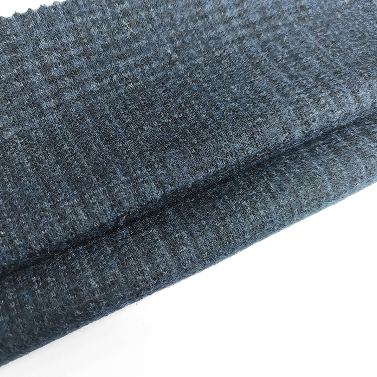 For Beautiful Skirts Wool/polyester Knit Suit Fabric Stock Lot Nylon Fabric Plaid Style