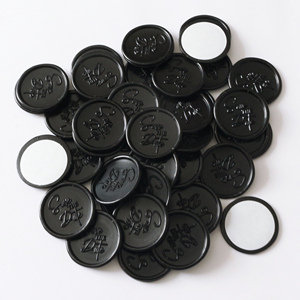 Venta al por mayor pegatinas de sello de cera logotipo personalizado y sellos de cera de color negro con GUARDAR la fecha - Product Image 2