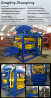 Machine de fabrication de blocs creux en QT4-18 Machines à briques de pavage avec pompe moteur PLC et composants de base de boîte de vitesses inclus