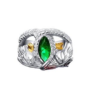BOCAI S925 plata platino plateado circón perla Internet <span class=keywords><strong>rojo</strong></span> Live Lord hombres anillos Barach joyería con <span class=keywords><strong>diamante</strong></span> regalo de moda - Product Image 1