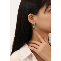 Pendientes Vintage Hechos a Mano con Cuentas de Piedra Natural, Adornos para las Orejas Elegantes y Exquisitos de Alta Gama