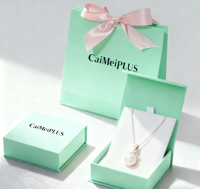 Caja de Cartón Moderna Personalizada para Empaque de Collares con Acabado Mate, Caja Rígida para Joyería