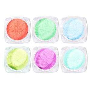 Sirena inspirada en 6 <span class=keywords><strong>colores</strong></span> Nail Art Set Ice Transparent Aurora Nude Net Red para Magic Mirror <span class=keywords><strong>Neon</strong></span> Pink para Magic Mirror Nail - Product Image 5