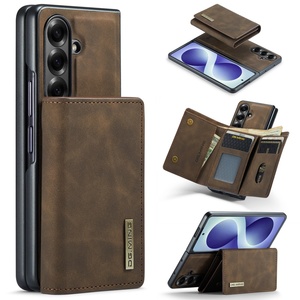 เคสโทรศัพท์แบบกระเป๋าหนัง PU แม่เหล็กสำหรับ Samsung Z Fold 8 Ultra 4 5 6 7 พร้อมที่ใส่บัตร 2 in 1 และขาตั้งป้องกัน - Product Image 1