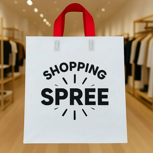 Bolsas de Compras de Plástico LDPE HDPE Premium con Logotipo Personalizado y Asa de Lazo Suave |   Fabricante de Bolsas para Boutique - Product Image 1