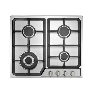 Vente chaude cuisinière à gaz GPL plaques de cuisson à gaz intelligentes batterie en verre allumage cuisinière à gaz à 2 brûleurs pour la cuisine