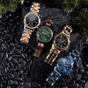Reloj de Cuarzo de Lujo de Marca Superior para Hombre, Cronógrafo Personalizado de Alta Gama, 5 mm de Grosor, Madera, 22 mm, Reloj Inteligente de Moda Hecho en China - Product Image 6