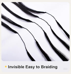 Extensions de <span class=keywords><strong>cheveux</strong></span> en crochet épais de qualité supérieure, pré-étirées, sans nœuds, toucher doux pour une <span class=keywords><strong>coiffure</strong></span> protectrice, <span class=keywords><strong>salon</strong></span> de <span class=keywords><strong>coiffure</strong></span> - Product Image 5