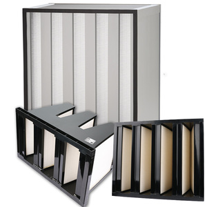 Filtro de Aire de Alta Calidad y Precio Competitivo F9 H11 H12 de Plástico ABS Tipo V para Campana Extractora - Product Image 1