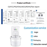Fontaine à eau pour animaux de compagnie sans fil avec capteur NicePets |   Séparation eau propre/eau sale, remplissage automatique 3L |   Abreuvoir pour chat et chien sans prise, à induction