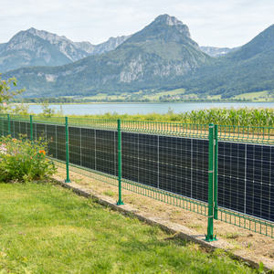 Paneles de Valla para Sistema Solar con Malla de Alambre Galvanizado Recubierto de PVC y Protección de Riel - Product Image 6