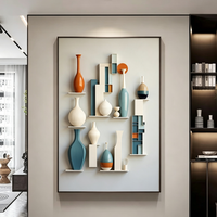 Decoración del Hogar, Arte Mural al por Mayor, Varios Jarrones Modernos, Elegantes y Exquisitos, Superficies Brillantes, Adornos de Porcelana con Cristales de Diamante