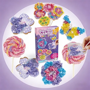 Kits de Arte Poke - <span class=keywords><strong>Manualidades</strong></span> de Flores Mágicas <span class=keywords><strong>para</strong></span> Niños de 4 a 12 Años, Regalos de <span class=keywords><strong>Cumpleaños</strong></span> y Navidad, Recuerdos de Fiesta, Poliéster y Cartón - Product Image 2
