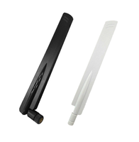 Antenne WiFi pliable omnidirectionnelle en caoutchouc 8dBi 2,4 GHz avec connecteur N mâle pour point d'accès, routeur et répéteur sans fil