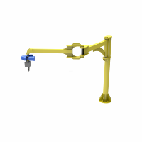 Grue à flèche rotative sur colonne sur mesure, capacité 100KG-500KG, rotation à 180 degrés, hauteur de levage 2m, avec certifications complètes