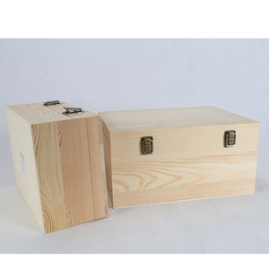Scatola <span class=keywords><strong>Regalo</strong></span> in <span class=keywords><strong>Legno</strong></span> Artigianale con Coperchio Scorrevole in MDF Non Finito, Personalizzabile, per Conservazione <span class=keywords><strong>di</strong></span> Regali, Arti e Mestieri - Product Image 3