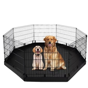 Pieghevole per esterni in metallo Pet recinto per animali domestici box per la formazione di cuccioli di cani gattino conigli porcellini d'India - Product Image 1