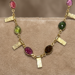 Última Llegada: Collares con Dijes de Turmalina en Plata de Ley 925 Bañada en Oro para Mujer, Regalo Moderno para Aniversario o Boda - Product Image 2