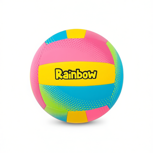 Ballon de beach-volley en néoprène jaune fluo 200g 22cm Équipement d'entraînement MAZZEO GIOCATTOLI - Product Image 1