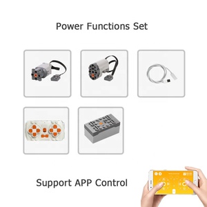 Set Funzioni Power Functions con <span class=keywords><strong>Motore</strong></span> <span class=keywords><strong>Elettrico</strong></span> per Giocattoli Scatola Batteria Ricaricabile e Controller Compatibile con Set di Blocchi Technic - Product Image 3