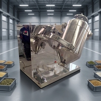 Mélangeur 3D à mouvement orbital pour additifs alimentaires en poudre, capacités 2L, 5L, 10L, pour laboratoire