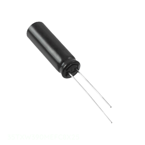 ตัวแทนจำหน่ายอย่างเป็นทางการ ตัวเก็บประจุแบบ Through Hole 35TXW390MEFC8X25 CAP ALUM 390UF 20% 35V RADIAL TH 390 uF - Product Image 1