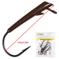 5pcs/bag Kepala Jig Timbal Hitam Mata Kail Jig 3.5g 5.3g 7g 10g untuk Umpan Ikan Trout di Sungai, Air Asin, dan Air Tawar