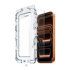 ฟิล์มกระจกนิรภัย 9H สำหรับ Apple iPhone 17 Series ป้องกันรอยขีดข่วน 2.5D ไร้ฟองอากาศ พร้อมชุดติดตั้งอัตโนมัติ - Product Image 1