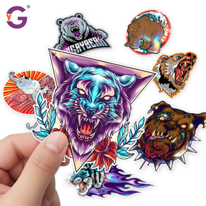 Custom Printing Waterproof Vinyl Stickers <strong>Cheap</strong> Holographic Die Cut Label Logo Sticker Adhesive Pvc Decorative for <strong>Laptop</strong> Phones - Product Image 3