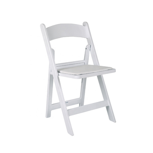 Silla Plegable Blanca para Jardín, Asiento Ligero de Plástico para Exteriores, Resistente al Agua, Muebles para Eventos y Camping - Product Image 2
