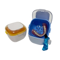 Boîte de nettoyage améliorée pour prothèses dentaires, soin complet pour prothèses, appareils orthodontiques transparents, protège-dents, protège-nuit et gouttières de rétention