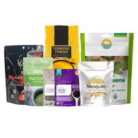 Sachet alimentaire refermable en Mylar laminé, imprimé numériquement sur mesure, recyclable, anti-odeur et anti-humidité, en aluminium