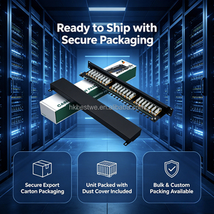 Panel de Conexiones Blindado para Redes, Apto para Gabinetes de Red, 24 Puertos CAT6A FTP IDC Punch Down, 1U, 19 Pulgadas, Montaje en Rack - Product Image 5