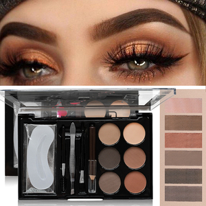 Ensemble de poudre à sourcils 6 couleurs Cosmétiques de maquillage Vente en gros directe d'usine - Product Image 4