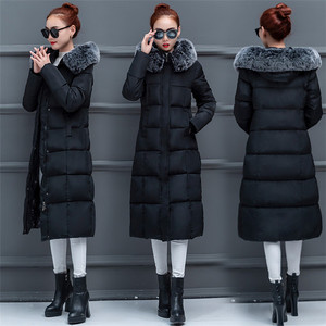 2020 hiver nouvelle version coréenne des vestes longues et moyennes à grand col en fourrure en coton épais pour femmes - Product Image 5