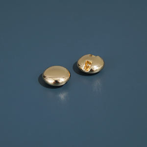 YHG Engraved Custom Logo Brass Zinc Alloy Botones Golden Enamel Shank Hook Metal <strong>Button</strong> for Coat Jacket Clothes - Product Image 4