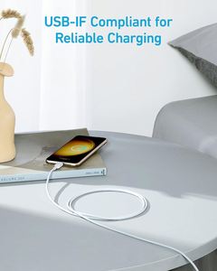 Anker 310 Câble USB-C vers USB-C Câble USB C 3A 60W de 6 pieds Prend en charge la charge à grande vitesse - Product Image 4