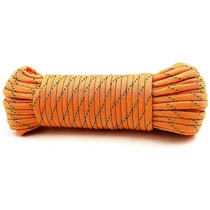 Full high-strength polyester paracord outdoor emergency ropes, 100m Dia 4mm 9strands camping parachute cord