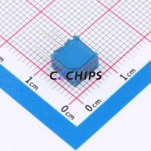 ตัวต้านทาน/โพเทนชิโอมิเตอร์แบบปรับได้สำหรับ3362S-103-3H ผ่านชิ้นส่วนรู (THT)-3P, ตัวต้านทาน7x6.8มม. 10% 10kOhm 500 250mw pp/℃ - Product Image 2