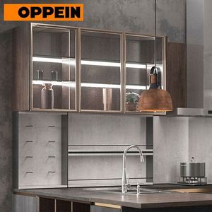 Gabinetes de Cocina Modernos de MDF de 18 mm con Acabado Brillante Australiano, con Bisagras, Correderas para Cajones, Accesorios para Fregadero, Juego de Instalación de 210 cm - Product Image 5