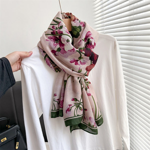 Hot Sell 2026 New Flower Printed <strong>Pattern</strong> Scarves <strong>Shawls</strong> for Women Soft Large 180*90CM Floral Print Scarf <strong>Shawl</strong> Hijabs - Product Image 4