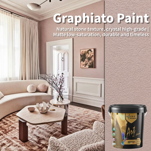 Plâtre de marbre Gamazine |   Revêtement texturé effet <span class=keywords><strong>pierre</strong></span> véritable, style Graffiato pour murs intérieurs/extérieurs modernes et classiques - Product Image 1